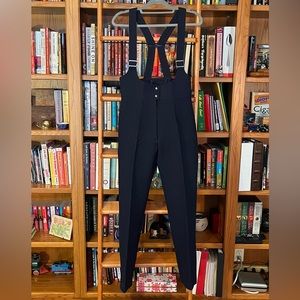 Vintage Gutos Fitted Stretch Ski Snow Bib, Size 12